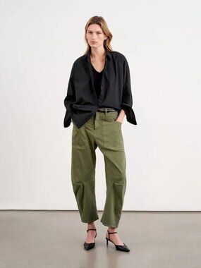 Nili Lotan Shon Green Pants 8